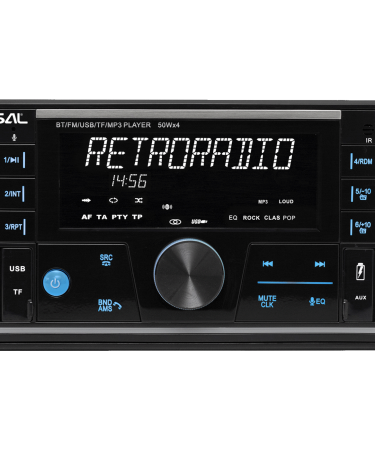 SAL Auto radio, 4 x 50W,  FM RDS, BT, USB, microSD - VB5500