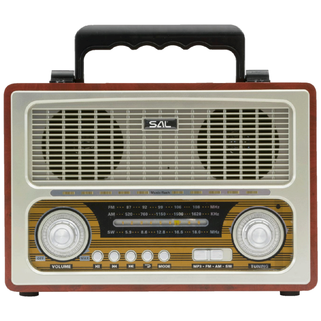 SAL Retro radio + BT bežični zvučnik, 4in1, FM, MP3, AUX - RRT3 - Image 2