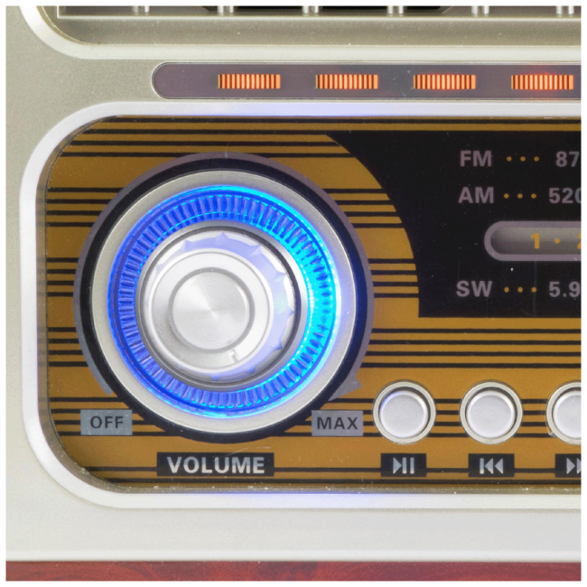 SAL Retro radio + BT bežični zvučnik, 4in1, FM, MP3, AUX - RRT3 - Image 3