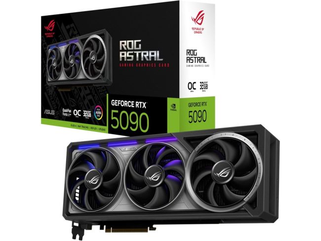 ASUS ROG-ASTRAL-RTX5090-O32GGaming, 32GB, GDDR7, OC,512-bit, 3x DP, 2x HDMI