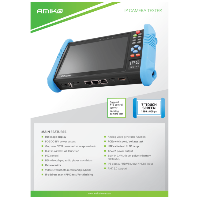 Amiko Home Tester Android za IP i analogne video kamere - IPC-9800 ADH Plus - Image 5