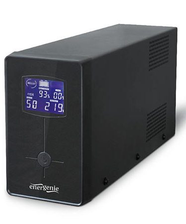 UPS GEMBIRD EG-UPS-031, LCD display 650 VA, black