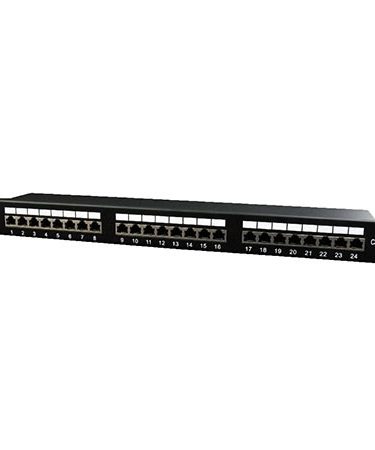 PATCH PANEL 24 PORTA cat.5e, shielded, NPP-C524-002, designed for 19" standard, 483x111x45 mm