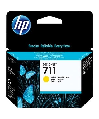 HP Tinta CZ132A Yellow 711 T120 24-in, T520 24-in, T520 36-in
