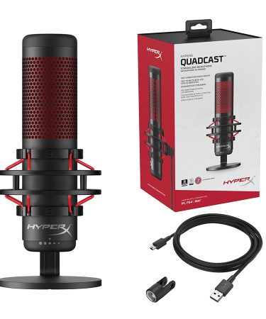 Mikrofon HyperX QuadCast Microphone	 HX-MICQC-BK 4P5P6AA