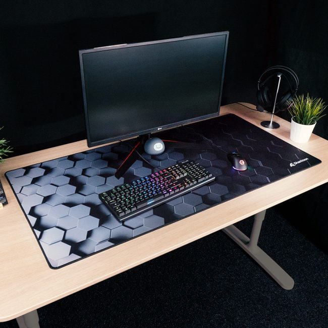 Podloga za miš SHARKOON gaming SKILLER SGP30 BIG HEX, 1200 x 600 x 2.5 mm - Image 4