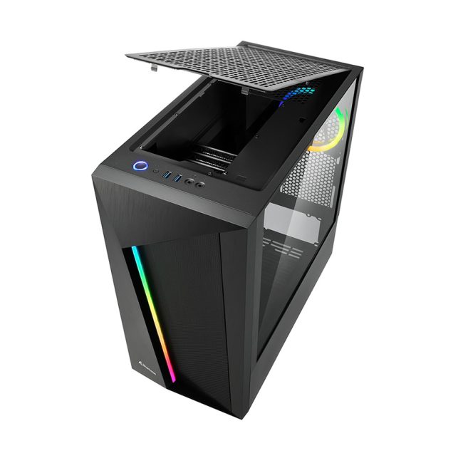 Kućište SHARKOON gaming, rev100, RGB, ATX, ventilator 2x120 mm - Image 4