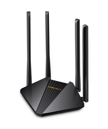 ROUTER Mercusys MR30G  AC1200 Dual-Band Wi-Fi Gigabit RouterSPEED: 300 Mbps at 2.4 GHz + 867 Mbps at 5 GHz SPEC: 4× Fixed External Antennas