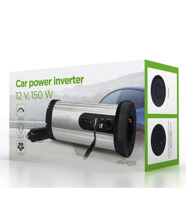 DC-AC inverter za auto GEMBIRD, in12Vout220V 150W EG-PWC150-01