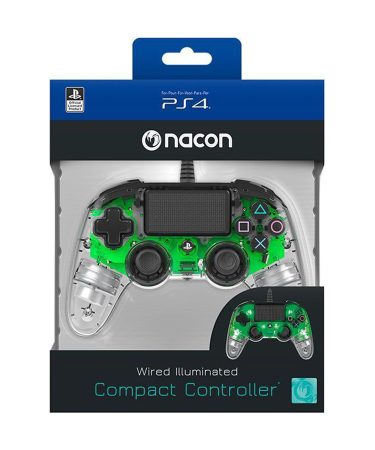 Bigben PS4 Nacon Compact Light Wired Controller prozirno-zeleni