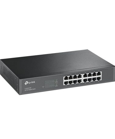 SWITCH TP- LINK 16 port Gigabit Desktop/Rackmount, 1U 13-inch steel case, supports MAC address self-learning, AUTO MDI/MDIX, JUMBO Frame TL-SG1016D