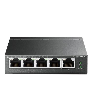 SWITCH 5 portni TP-Link TL-SG1005LP Gigabit Unmanaged Switch with 4-Port PoE+, metal case,