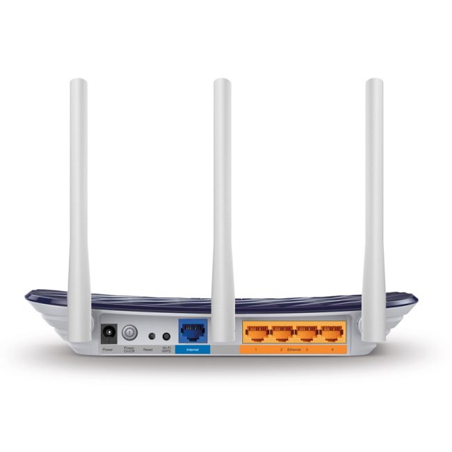 Router TP-Link Archer C20 AC750 Dual Band Wireless Router, Mediatek, 433Mbps at 5GHz + 300Mbps at 2.4GHz, 802.11ac/a/b/g/n,1 x 10/100M WAN + 4 x 10/1 - Image 2