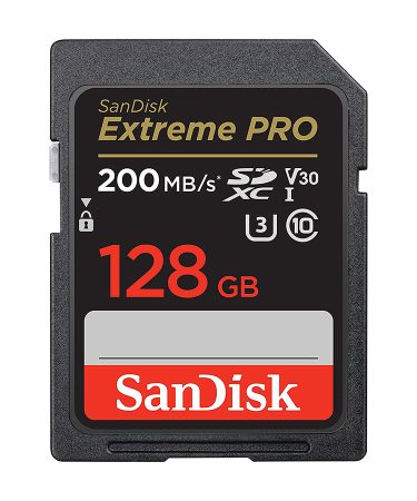 SanDisk SDXC 128GB Extreme Pro 200MB/s V30 UHS-I Class10 U3 V30 SDSDXXD-128G-GN4IN