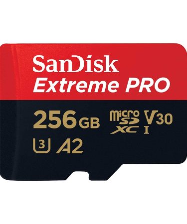 Micro SD SanDisk SDXC 256GB Extreme Pro - 200MB/s A2 C10 V30  SDSQXCD-256G-GN6MA