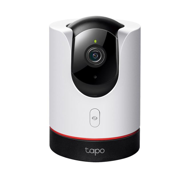 TP-Link Tapo- C225 Pan/Tilt AI Home Security Wi-Fi Camera, 2K QHD (2560x1440), 2.4 GHz, Horizontal 360 ,Pan/Tilt, Smart AI Detection and Notifications