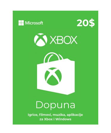 XBOX gift card 20$ - United States