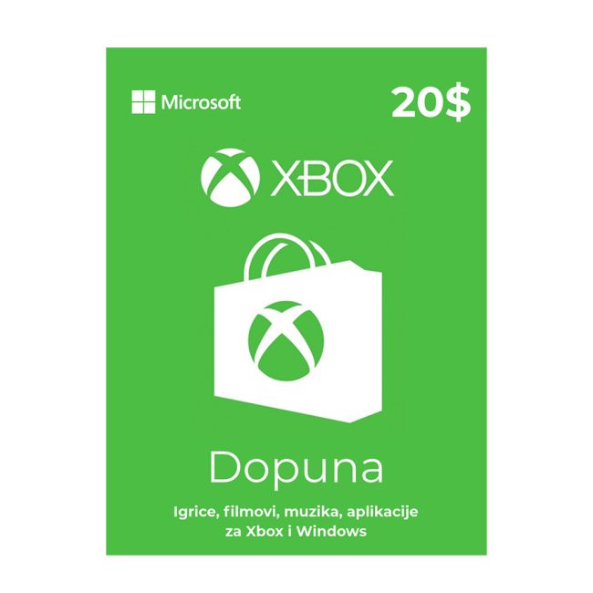 XBOX gift card 20$ - United States
