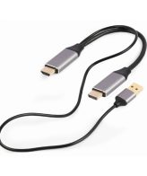 HDMI adapter GEMBIRD Active 4K HDMI male to DisplayPort male adapter cable, 2 m, black, A-HDMIM-DPM-01