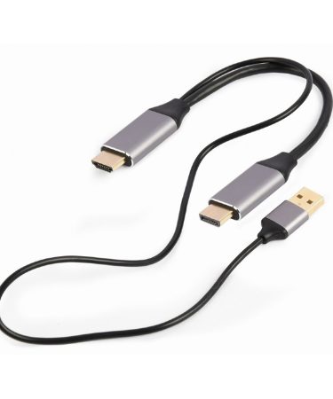 HDMI adapter GEMBIRD Active 4K HDMI male to DisplayPort male adapter cable, 2 m, black, A-HDMIM-DPM-01