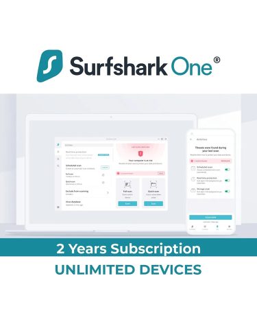Surfshark ONE - 2 Years Unlimited Devices