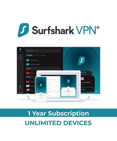 Surfshark VPN – 1 Year Unlimited Devices