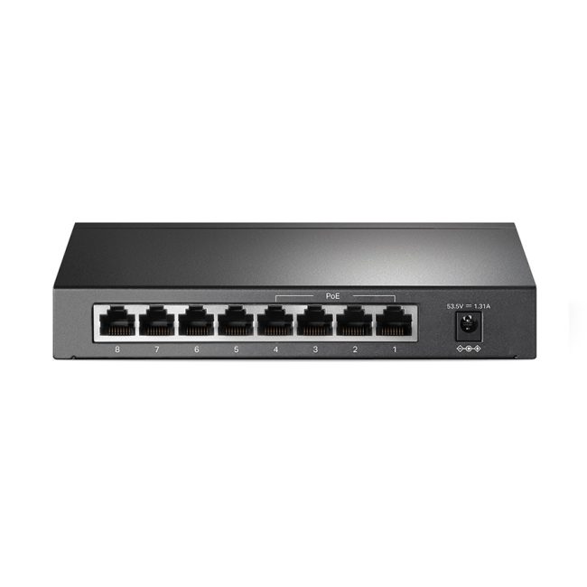 SWITCH TP-Link TL-SG1008P 8-Port Gigabit Desktop Switch with 4-Port PoE+, 64W PoE Power supply, Supports PoE power up to 30 W for each PoE port, 802.1 - Image 2