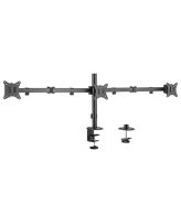 NOSAČ ZA TRI MONITORA GEMBIRD MA-D3-01, montaža na stol, (rotate, tilt, swivel), 17”-27”, up to 7 kg