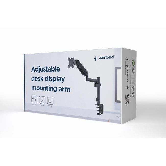 NOSAČ ZA MONITOR GEMBIRD MA-DA1P-01, montaža na stol, (tilting), 17”-32”, up to 9 kg - Image 3