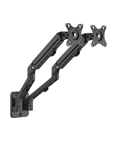 NOSAČ ZA DVA MONITORA GEMBIRD MA-WA2-01, montaža na zid, 17”-27”, up to 7 kg