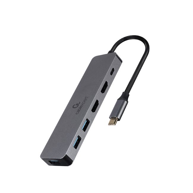 Docking station GEMBIRD USB adapter Type-C 3-in-1 multi-port adapter Hub + HDMI + PD, A-CM-COMBO3-03 - Image 2