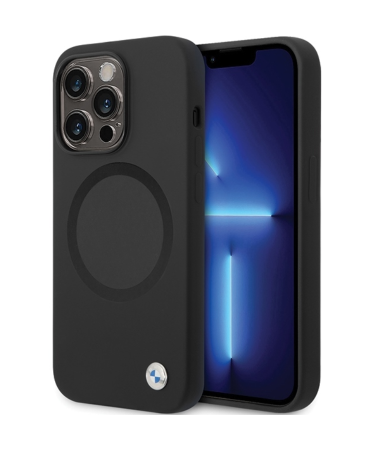 ORIGINAL CASE BMW SIGNATURE LIQUID SILICONE MAGSAFE BMHMP14SSILBK2 FOR IPHONE 14 PRO BLACK