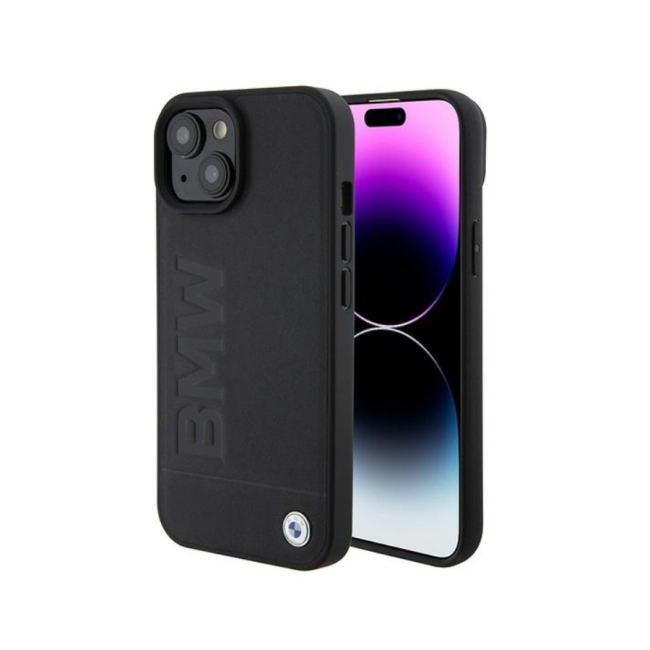 ORIGINALNA TORBICA BMW MAGSAFE SIGNATURE LOGO IMPRINT BMHMP15SSLLBK ZA IPHONE 15 CRNA