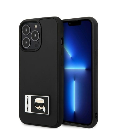 ORIGINAL KARL LAGERFELD CASE IKONIK PATCH KLHCP13X3DKPK ZA IPHONE 13 PRO MAX CRNA