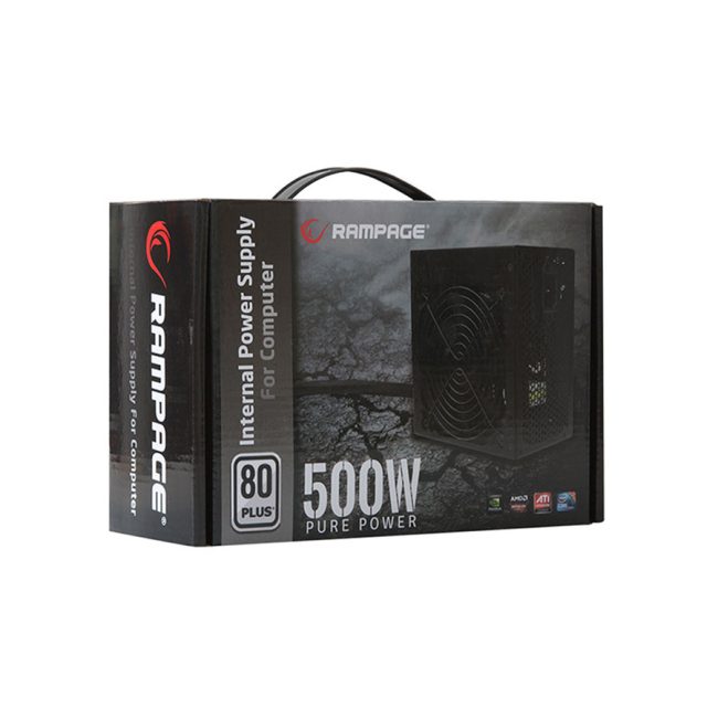Napojna jedinica gaming RAMPAGE RMP-500-80P 500W Active PFC,ventilator 120mm, 80 PLUS - Image 5