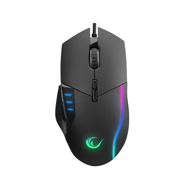 Miš gaming RAMPAGE SMX-R83 X-FORCE black, USB, 10000dpi, RGB - Image 2