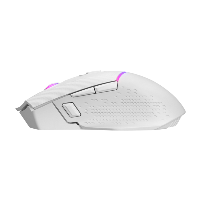 Miš gaming RAMPAGE DROP M3, white, RGB, wireless, 10000dpi - Image 5