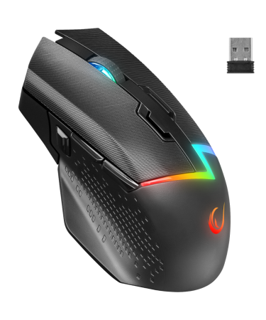 Miš gaming RAMPAGE DROP M3, black, RGB, wireless, 10000dpi 10D