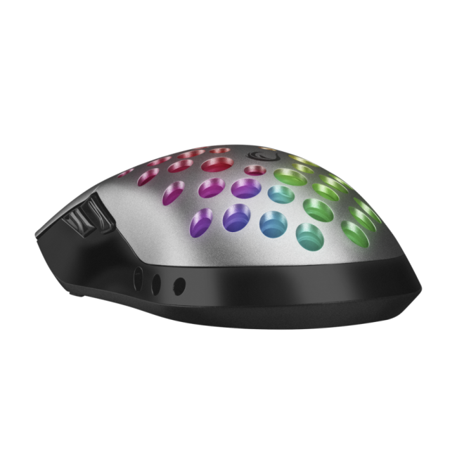 Miš gaming RAMPAGE SMX-R66 ROCKET Ultra Light silver, RGB LED, 12000dpi - Image 6
