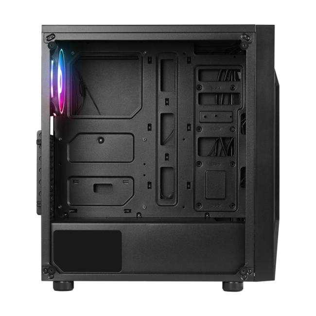 Kućište gaming RAMPAGE TRIANGLE, ATX, ventilatori 4x120mm, Auto RGB, glass, Mid-Tower - Image 4