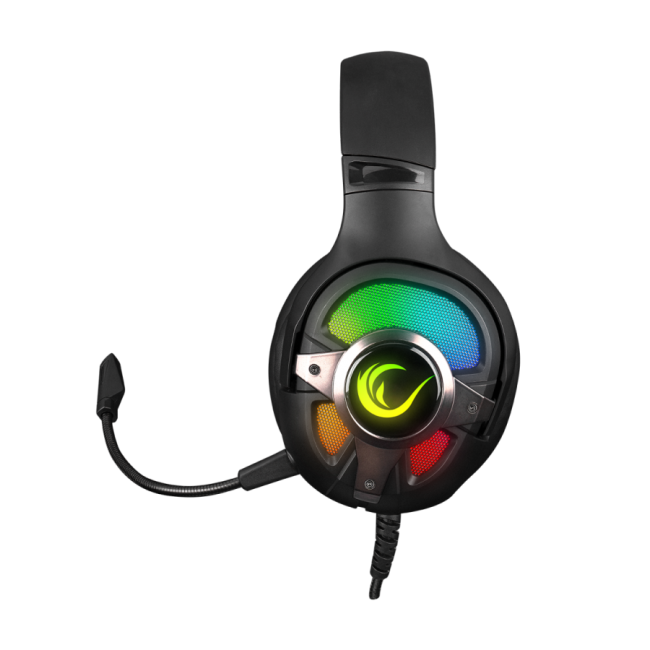 Slušalice sa mikrofonom gaming RAMPAGE RM-K77 VIPERA, black, PC/PS4, USB, 7.1, RGB LED - Image 3