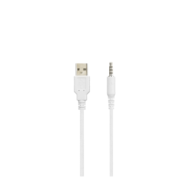 Slušalice sa mikrofonom gaming RAMPAGE RM-K90 VECTOR white, RGB LED 3,5 mm - Image 6