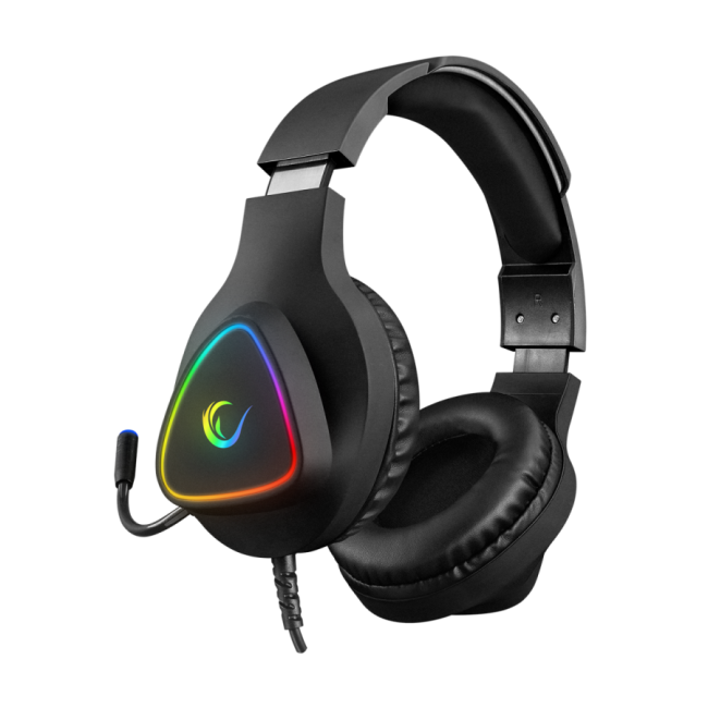 Slušalice sa mikrofonom gaming RAMPAGE M7 MONCHER black, RGB LED, USB 7.1 - Image 2