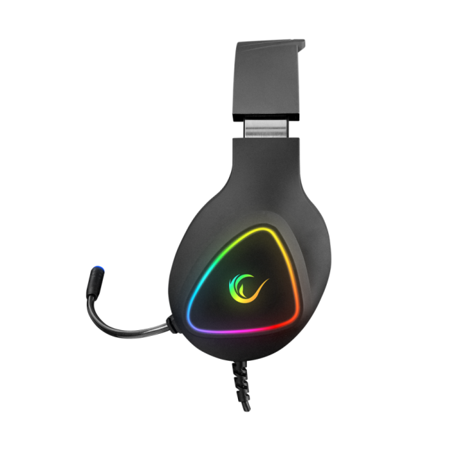 Slušalice sa mikrofonom gaming RAMPAGE M7 MONCHER black, RGB LED, USB 7.1 - Image 3