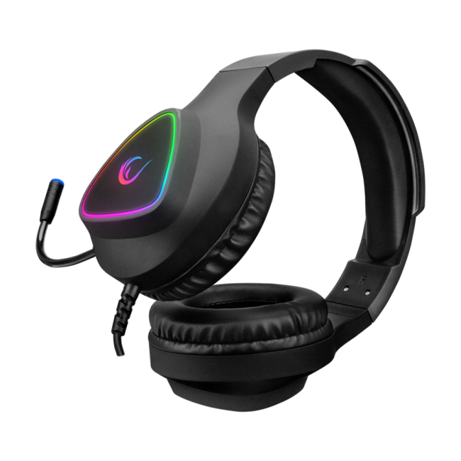 Slušalice sa mikrofonom gaming RAMPAGE M7 MONCHER black, RGB LED, USB 7.1 - Image 4