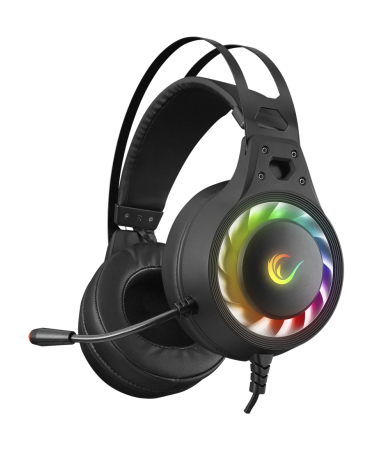 Slušalice sa mikrofonom gaming RAMPAGE G8 LOOPY, PC/PS4/PS5, USB, 7.1, RGB LED, fleksibilni mikrofon