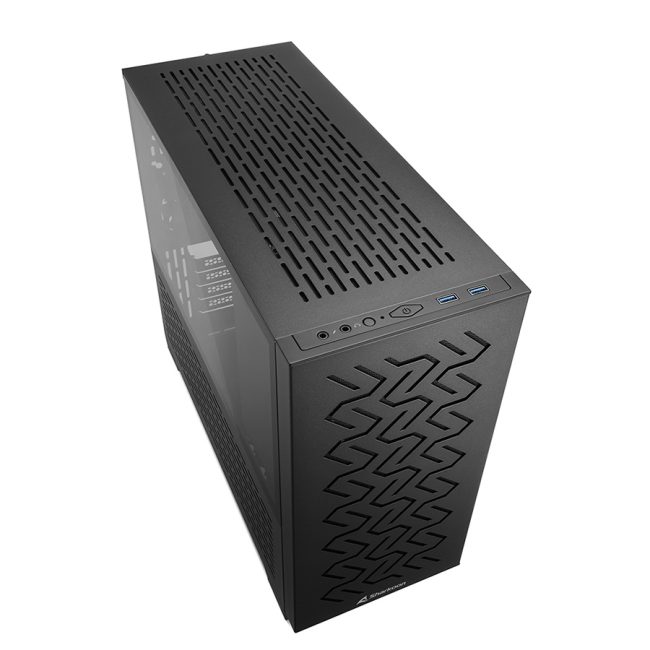 Kućište SHARKOON gaming, MS-Z1000 bk, black, ventilatori 1x80mm PWM, 3x120mm PWM, Micro-ATX - Image 3