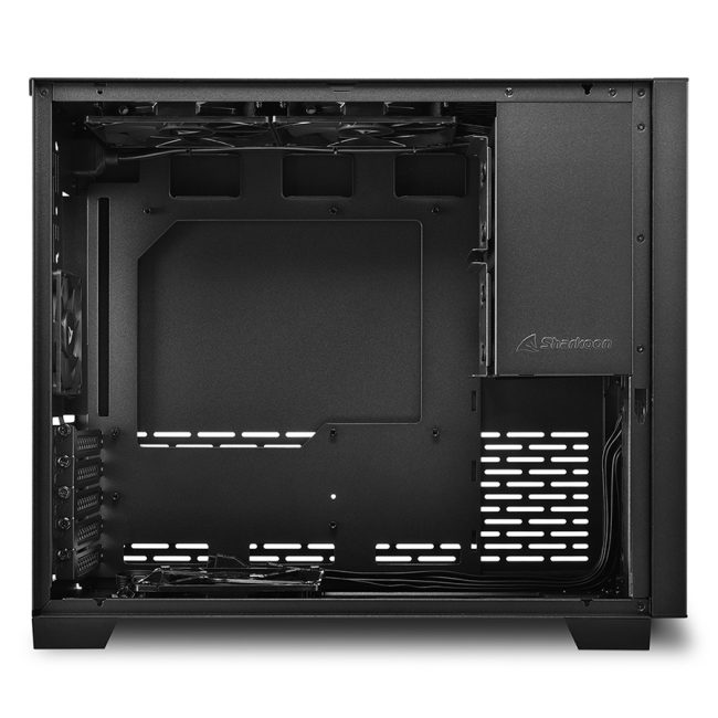 Kućište SHARKOON gaming, MS-Z1000 bk, black, ventilatori 1x80mm PWM, 3x120mm PWM, Micro-ATX - Image 6