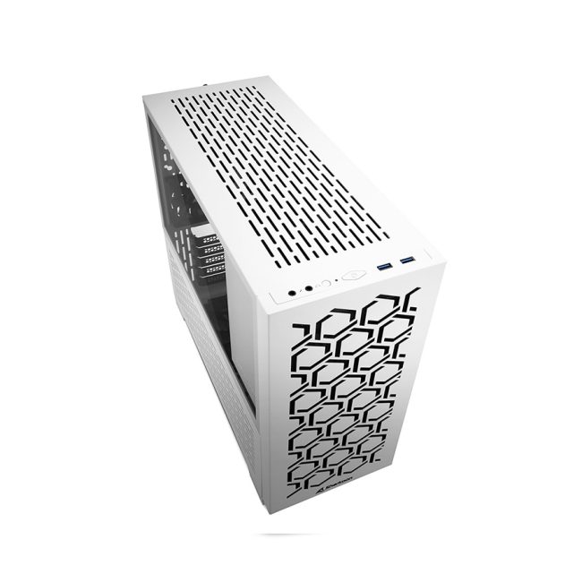 Kućište SHARKOON gaming, MS-Y1000 wh, white, ventilatori 1x80mm PWM, 3x120mm PWM, Micro-ATX - Image 3