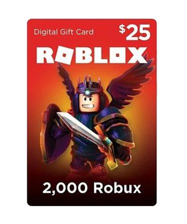 Roblox 25$ - 2000 Robux (USA)